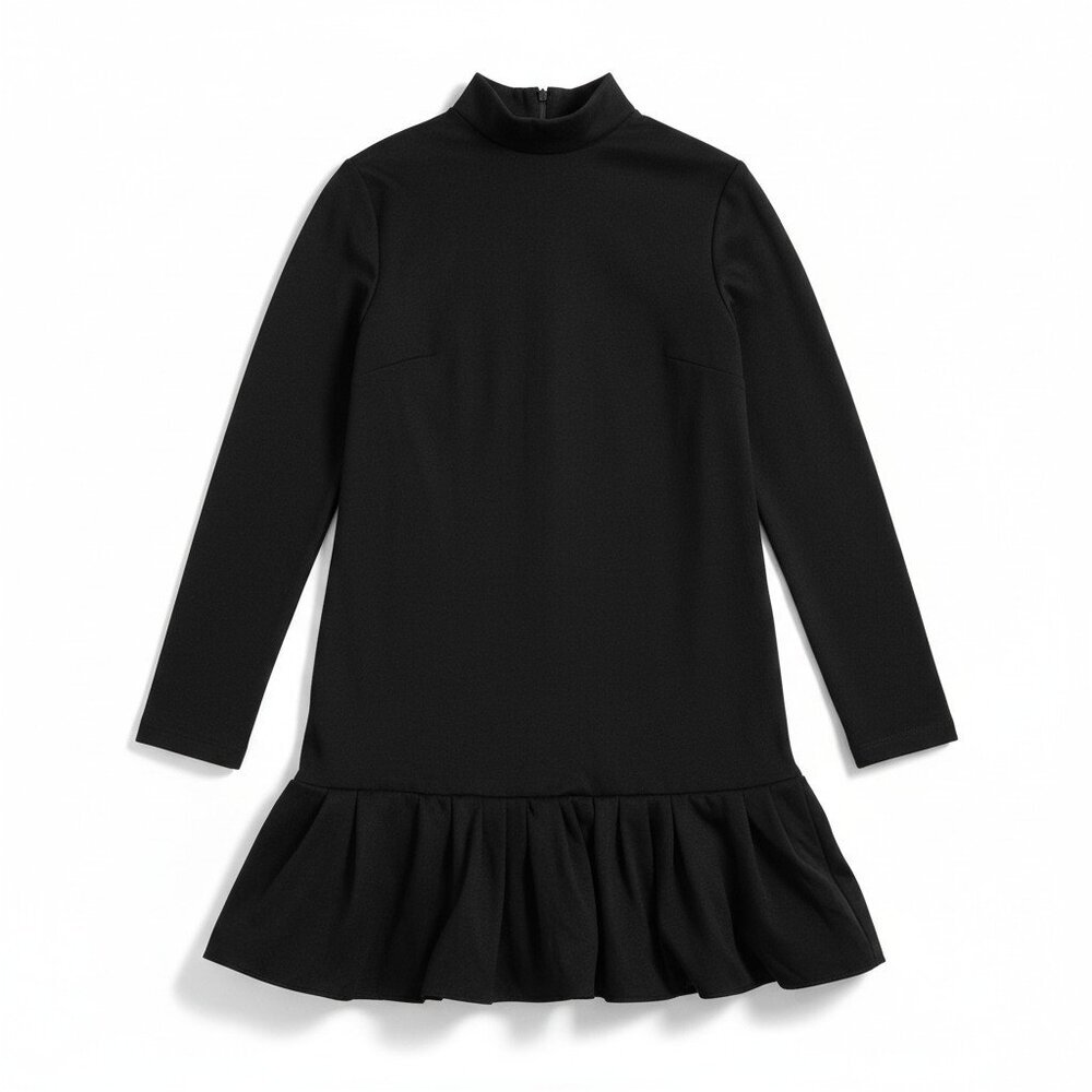 Andre Tan Black Wool Knit Sweater Dress XS NWOT